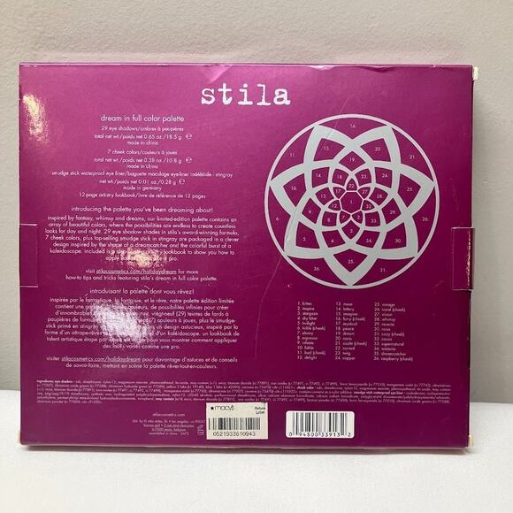 stila Dream In Full Color Palette 2011 Eyeshadow Cheek Palette Eyeliner NEW - Picture 4 of 6